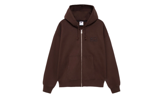 Stussy Stone Washed Fleece Zip Hoodie "Dark Cinder" FJ9175261 DACI