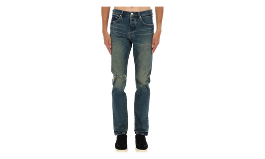 P005 Stratos Vintage Knee Slit Jeans "Dark Indigo" P005 SVKD425