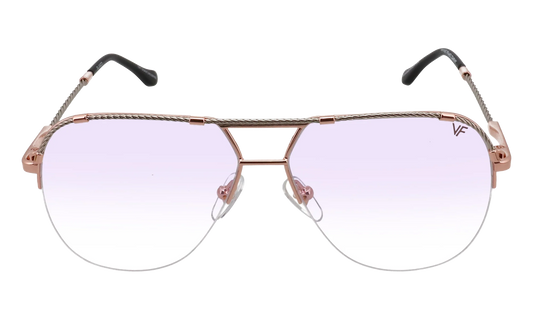 Blanco Half Rim 24KT Two-Tone "Rose / White Gold / Purple Gradient Photochromatic" HRBA2 0009 2D3