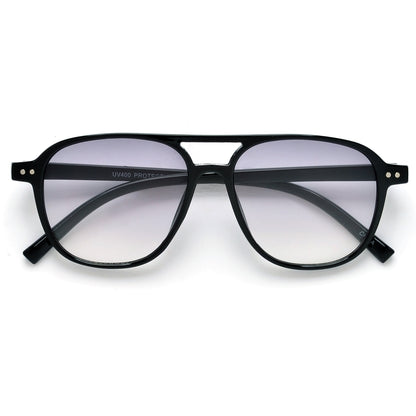 Streamlined Minimalist Studded Retro Aviator