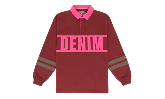 Down By The Tears Long Sleeve Rugby "Pink" DT356
