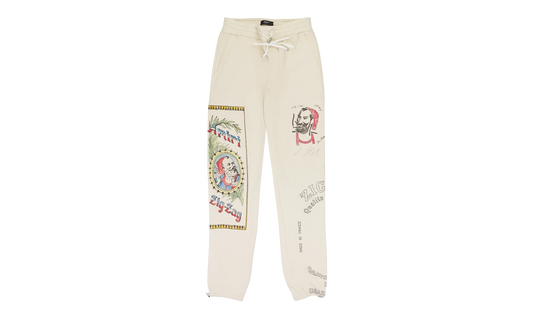 Zig Zag Sketch Sweatpants "Almond" SS22MJG029_Almond