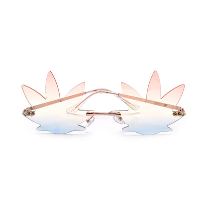 RIMLESS LIGHTWEIGHT 420 MARIJUANA WEED SUNNIES