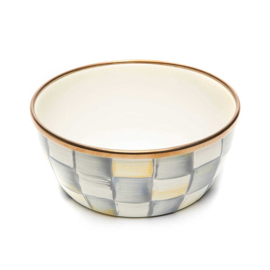 Sterling Check Pinch Bowl