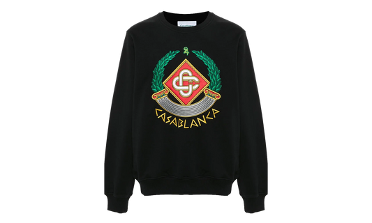 Casa Crest Embroidered Sweatshirt Black "Black" MF24 JTP 001 03 BLAC