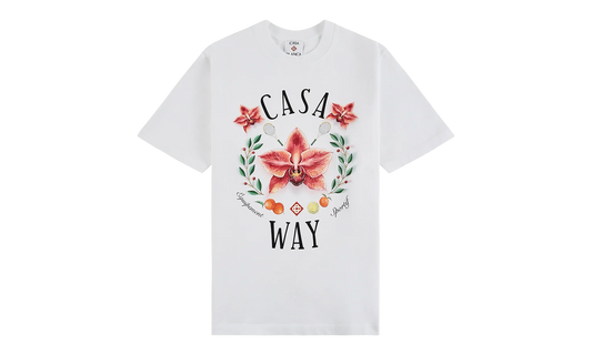 Casa Way Orchid Logo Short Sleeve T‑Shirt "White" M P26 JTS 001 15