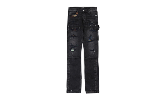 PLAID CARPENTER AGED CASUAL PANTS "Aged Black" PS22MDS133 AGBLK