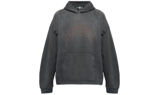 Embellished Hoodie "Stained Black" MLM100437