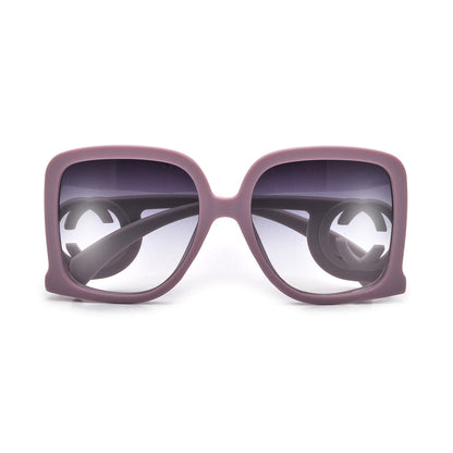 OVERSIZED TRENDY FASHION C LOGO SQUARED SUNNIES