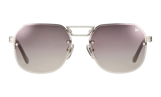 CEO Bevel Rimless Drill Mount 18KT "White Gold / Pastel Mauve Flash Silver" DMCE2 0009 48B4