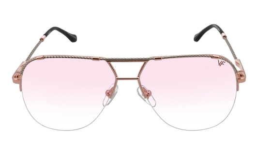 Blanco Half Rim 24KT Two-Tone "Rose / White Gold / Pink Gradient Photochromatic" HRBA2 0008 17A5
