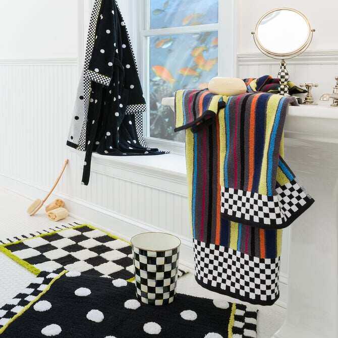 Courtly Check Enamel Bath Collection