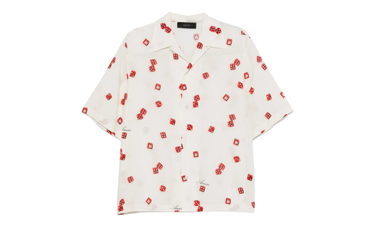 Dice Bowling Shirt "Alabaster Red Black" AMSTCA1093 271