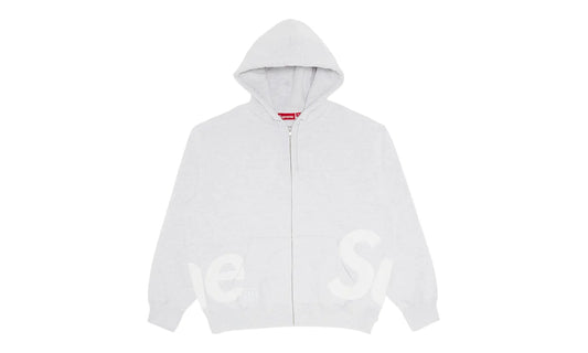 Big Logo Zip Up Hooded Sweatshirt "Ash Grey" SU26885