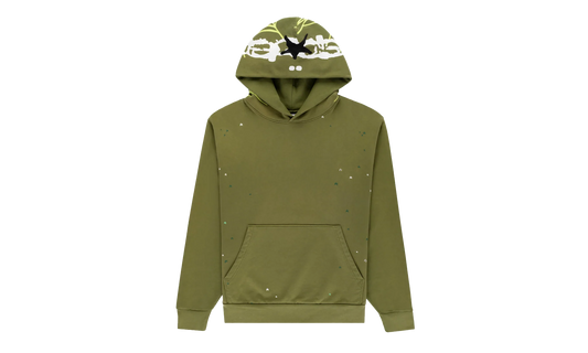 HEAVY WEB HOODIE "Olive" SP5der87