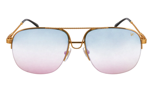 Collins Half Rim 24KT "Yellow Gold / Blue Pink Gradient Multiflash" MPCL2 0005 54T8