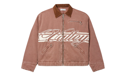 Cursive Trucker Jacket "Brown" VAL122