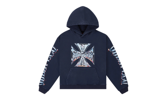 Chrome Motto Hoodie "Navy Wash" 10079168
