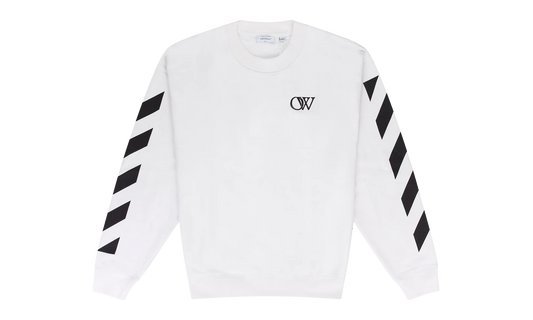Diagonal Crewneck "White" OFW MHDS 0202