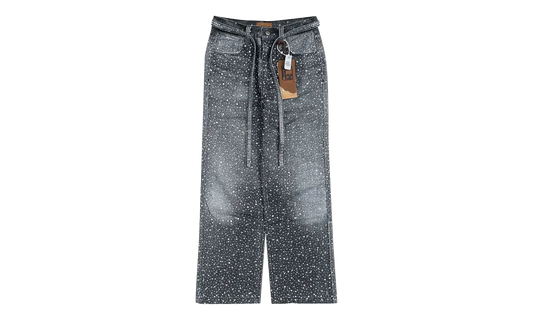 3D Printed Washed Swarovski Diamond Jean "Black" BC24SSPT06 BLAC